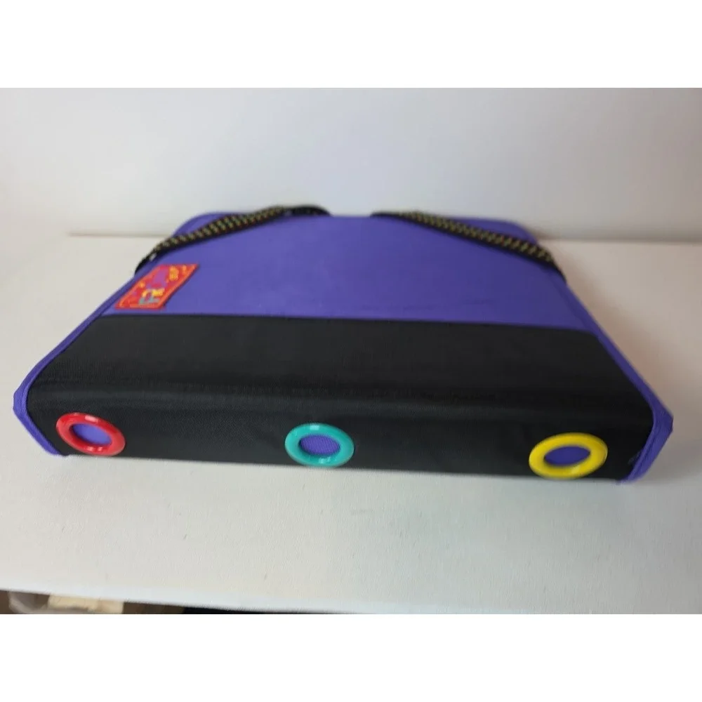 Pen-Tab Pro Stuff Purple 3 Ring Binder Zipper Under Wraps Vintage 90s